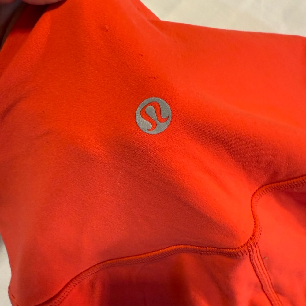 Lululemon Bright Red Activewear Top